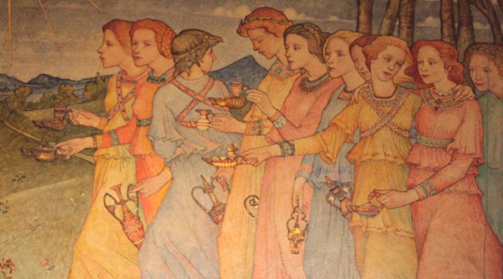 Phoebe Anna Traquair's painting The Parable of the Ten Virgins