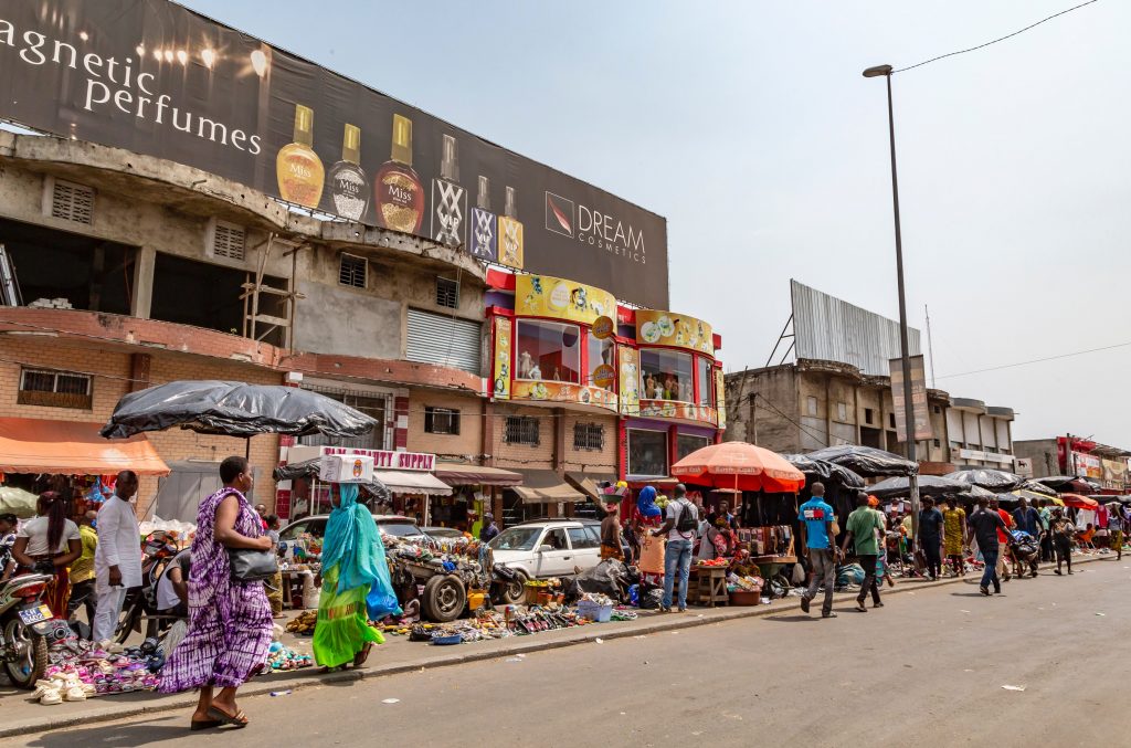 Adjamé Market in Abidjan, Côte d'Ivoire